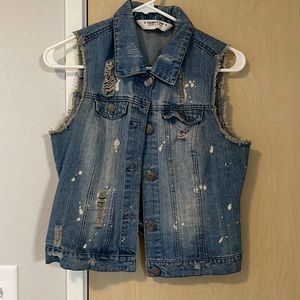 Women’s Jean jacket Vest